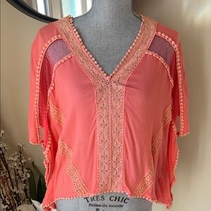 NWT Altar’d State Peach Blouse.  Size Small
